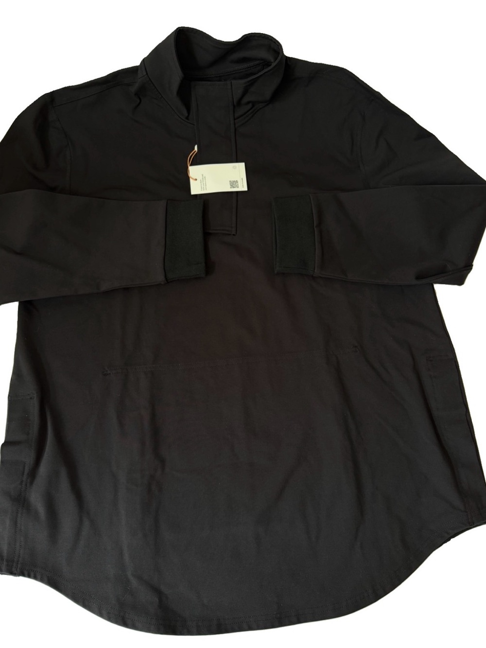 Quince OnPar All Weather Performance Wicking Black Half-Zip Pullover Men's Sz XL
